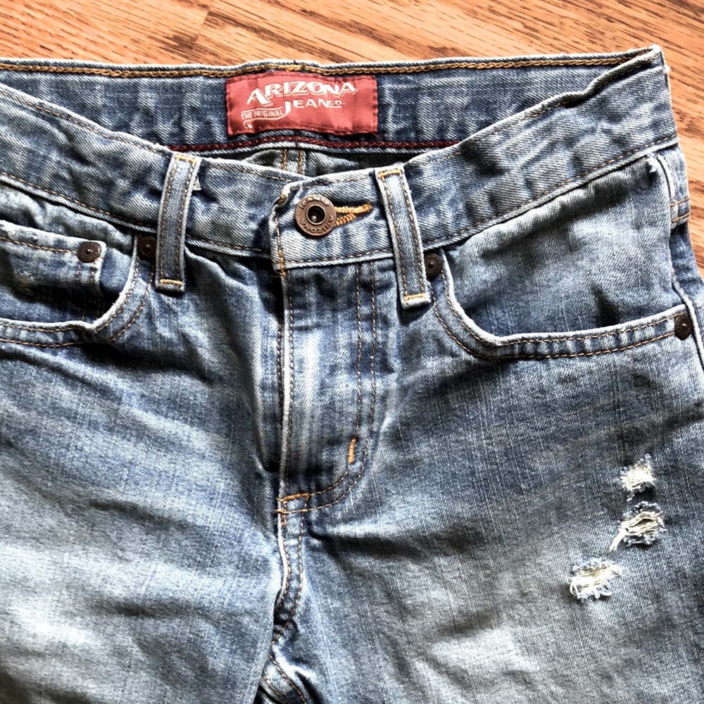Arizona Jean Co. Girls Bermuda Style Denim Shorts - Picture 2 of 7